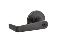 Kwikset 733KNL-11P Kingston Lever Light Commercial Privacy Door Lock with RCAL Latch and RCS Strike Venetian Bronze Finish.