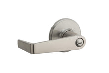 Kwikset 733KNL-15 Kingston Lever Light Commercial Privacy Door Lock with RCAL Latch and RCS Strike Satin Nickel Finish.
