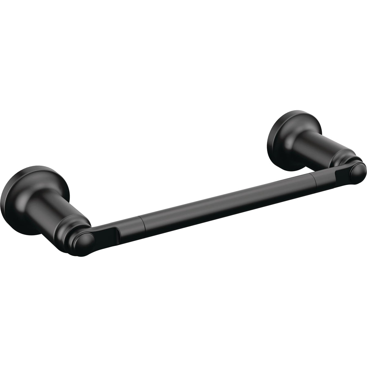 Delta 73508BL 8" Saylor Hand Towel Bar Matte Black Finish.