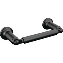 Delta 73550BL Saylor Pivoting Toilet Paper Holder Matte Black Finish.
