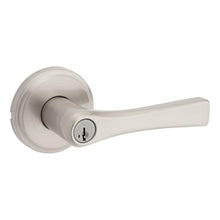 Kwikset 740KAL-15S Katella Lever Entry Door Lock SmartKey with 6AL Latch and RCS Strike Satin Nickel Finish.