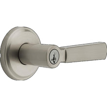 Kwikset 740PHL-15S Perth Lever Entry Door Lock SmartKey with 6AL Latch and RCS Strike Satin Nickel Finish.