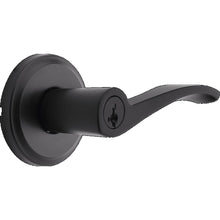 Kwikset 740SEL-514S Sedona Lever Entry Door Lock SmartKey with 6AL Latch and RCS Strike Matte Black Finish.