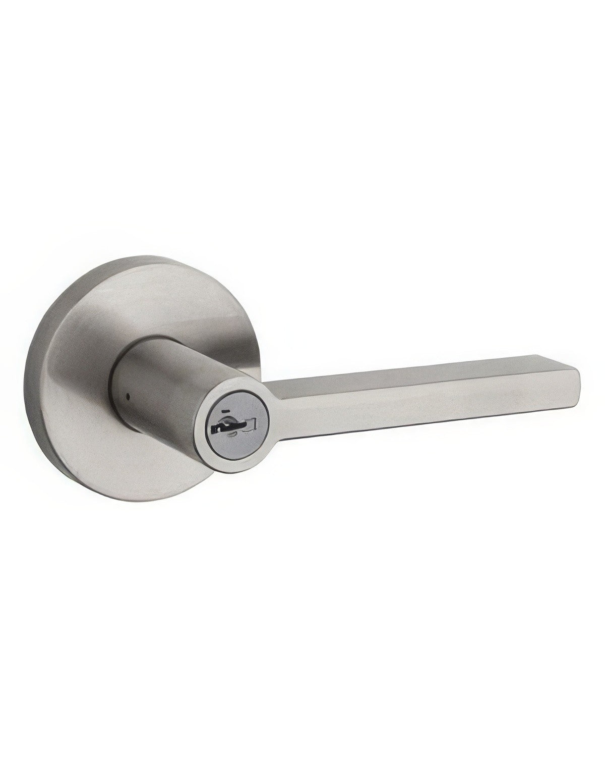 Kwikset 156HFLRDT Halifax Single Cylinder Keyed Entry Door Lever Set with Round Rosette.