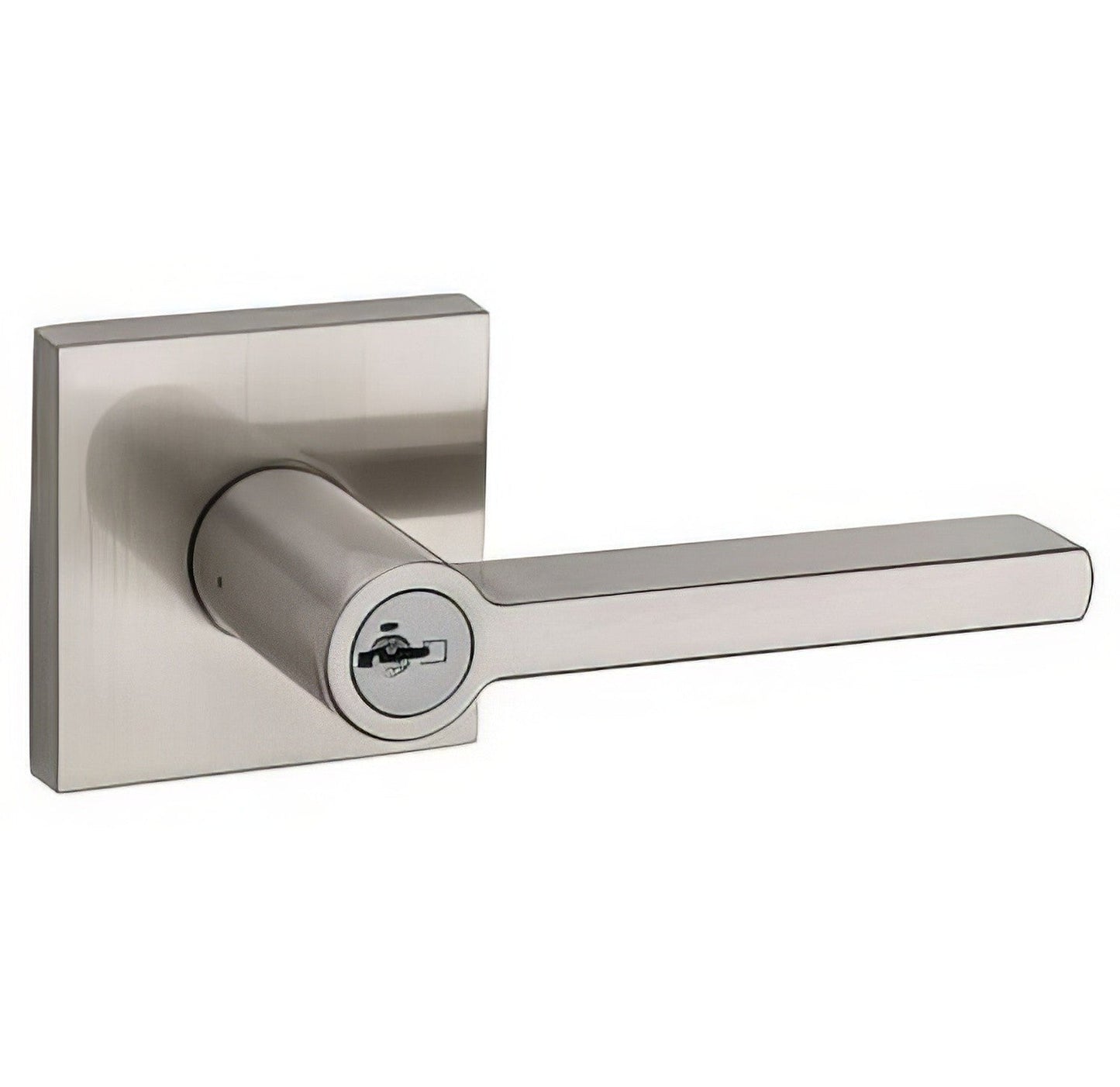 Kwikset 156HFL-S Halifax Single Cylinder Keyed Entry Door Lever Set with Square Rosette.