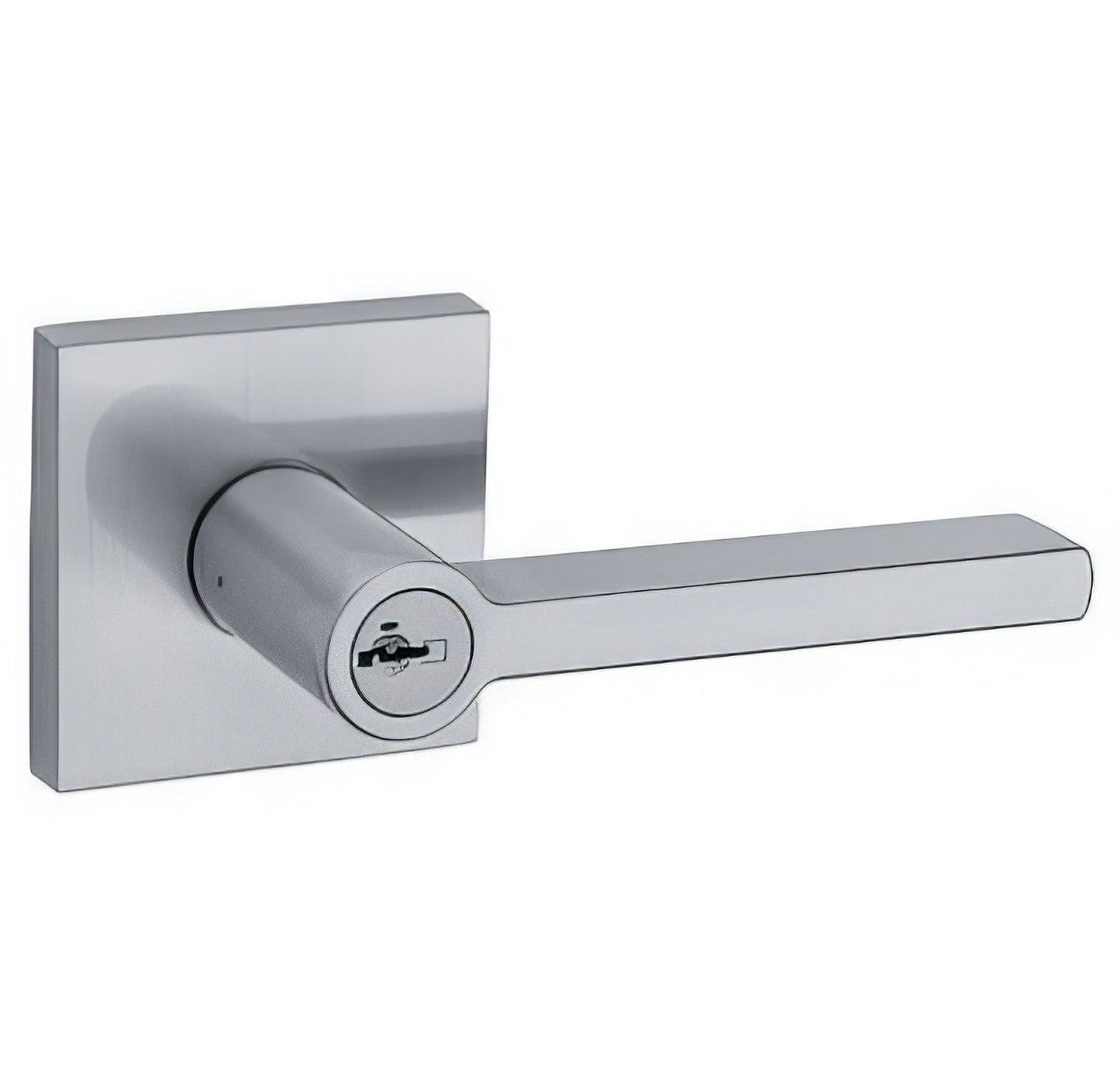 Kwikset 156HFL-S Halifax Single Cylinder Keyed Entry Door Lever Set with Square Rosette.