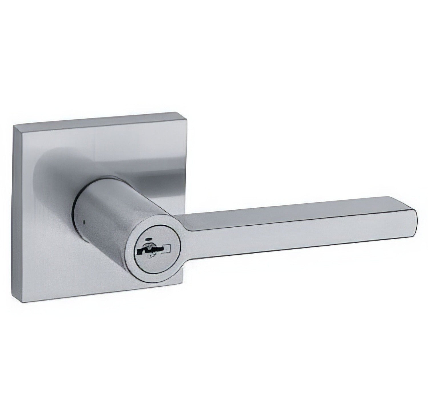 Kwikset 156HFL-S Halifax Single Cylinder Keyed Entry Door Lever Set with Square Rosette.
