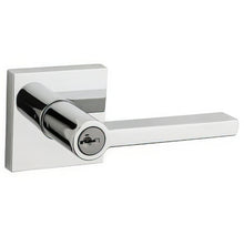 Kwikset 156HFL-S Halifax Single Cylinder Keyed Entry Door Lever Set with Square Rosette.