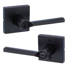 Kwikset 740LSLSQT Lisbon Keyed Entry Door Lever with Square Rose