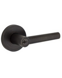 Kwikset 156MILRDT Milan Keyed Entry Door Lever with Round Rosette