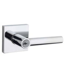 Kwikset 156MILSQT Milan Keyed Entry Door Lever with Square Rosette.