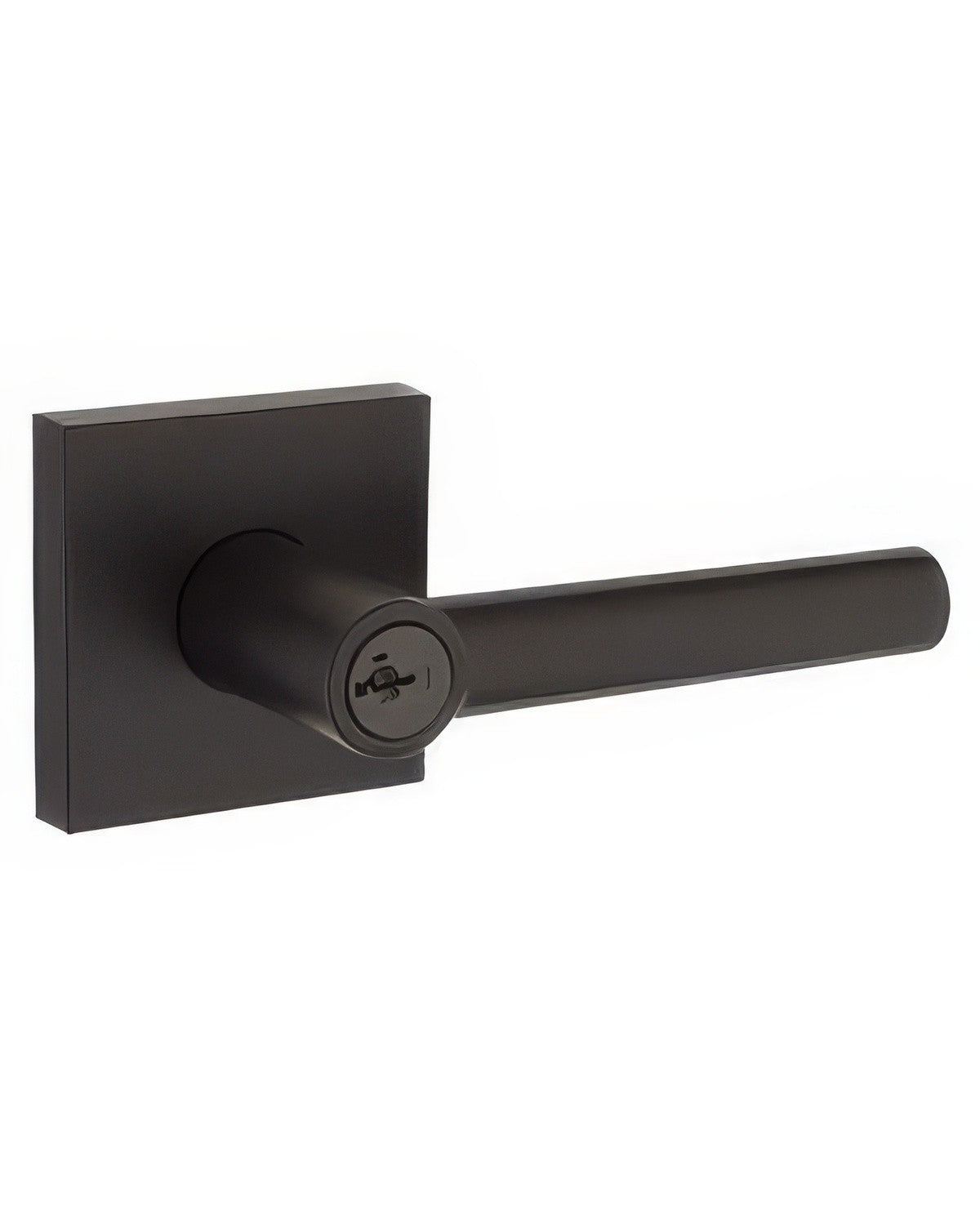 Kwikset 156MILSQT Milan Keyed Entry Door Lever with Square Rosette
