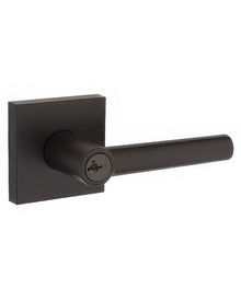 Kwikset 156MILSQT Milan Keyed Entry Door Lever with Square Rosette