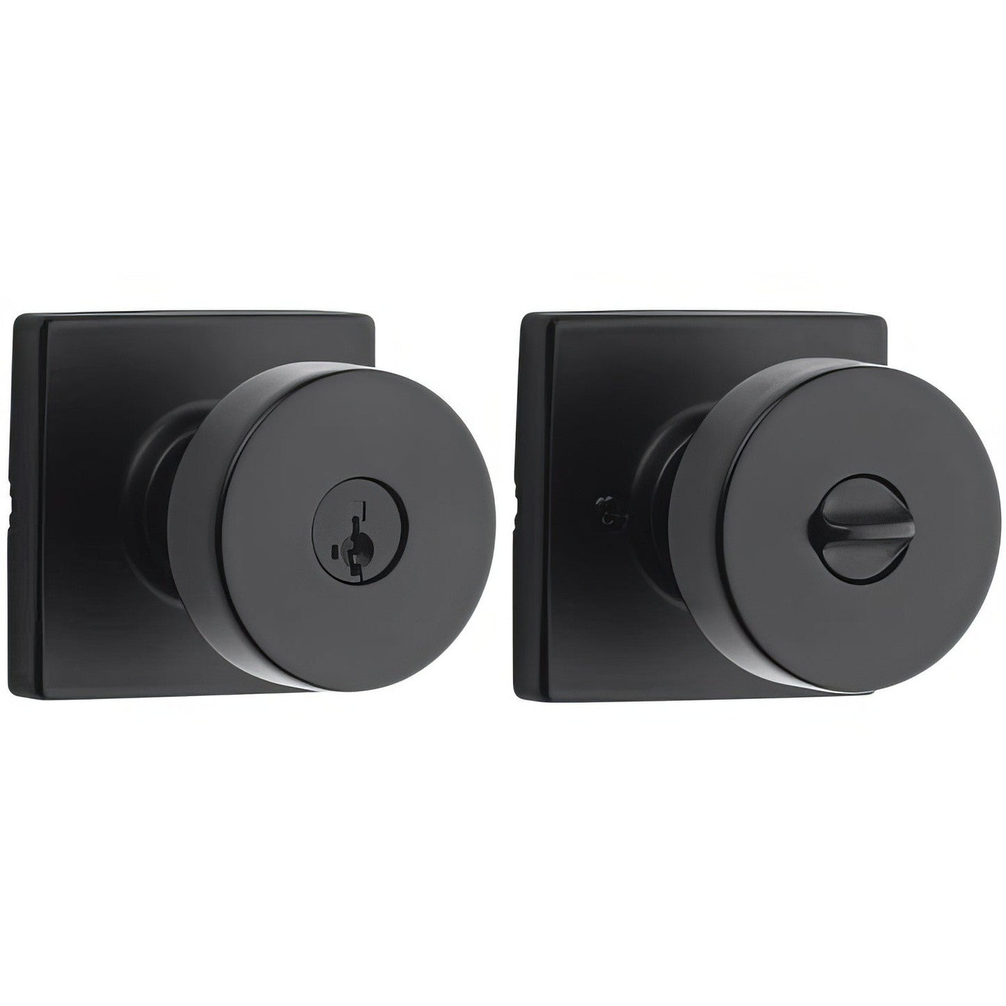 Kwikset 740PSKSQT Pismo Keyed Entry Door Knob with Square Rose