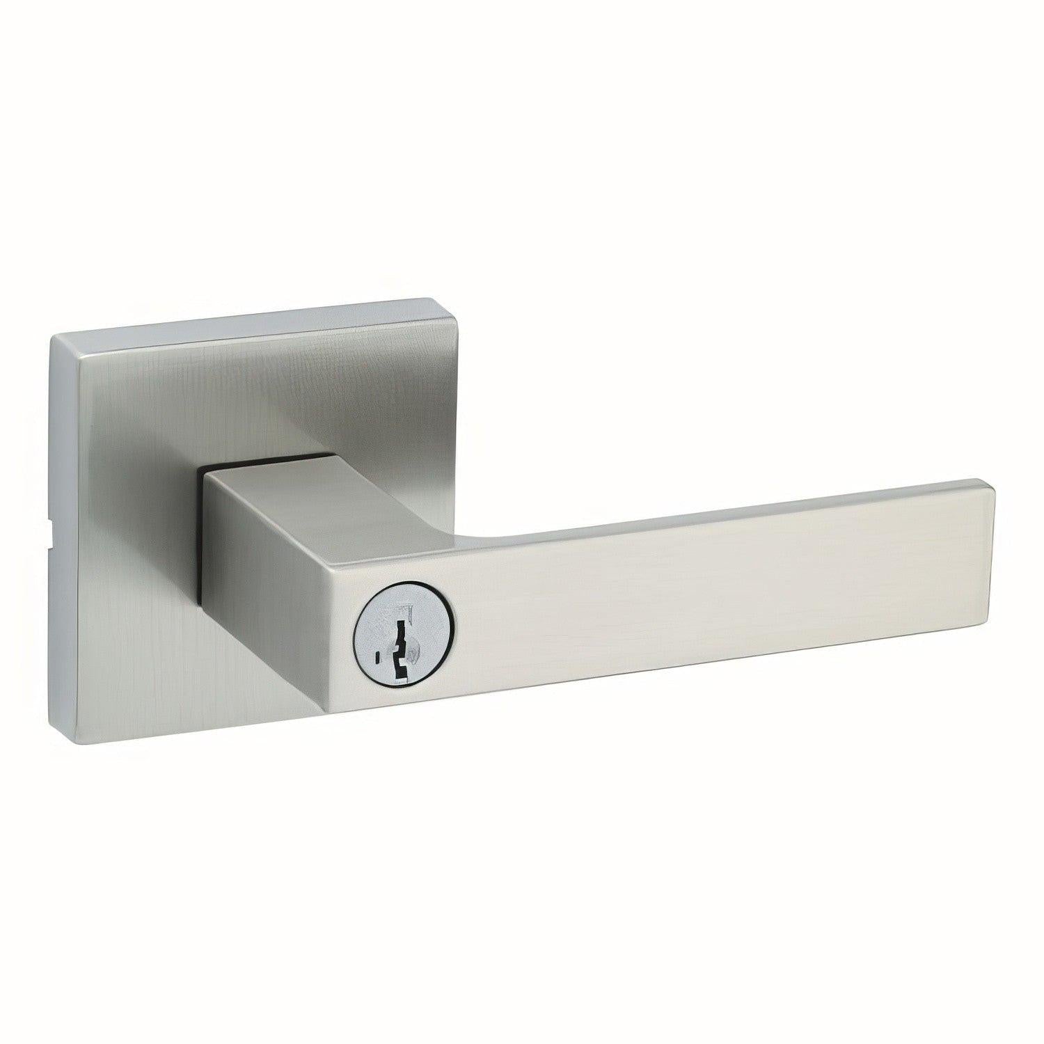 Kwikset 740SALSQT Singapore Keyed Entry Door Lever with Square Rose