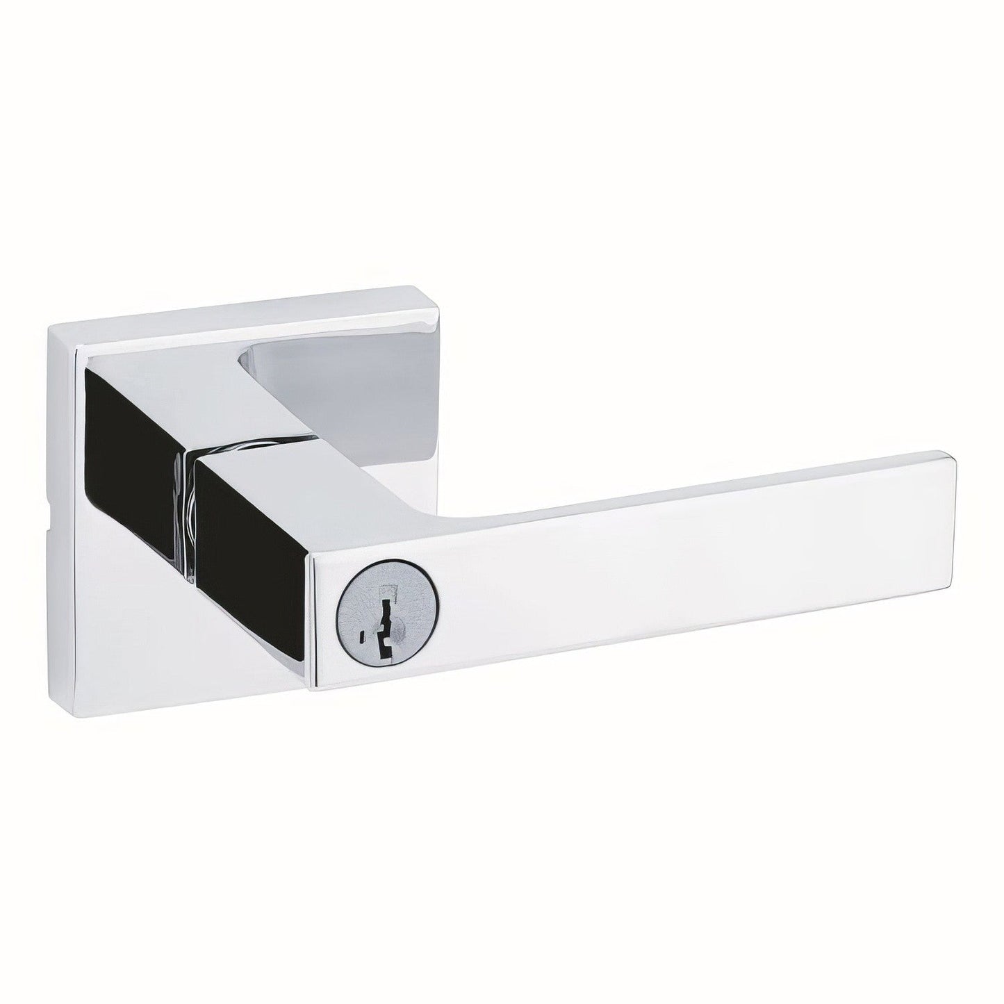 Kwikset 740SALSQT Singapore Keyed Entry Door Lever with Square Rose.