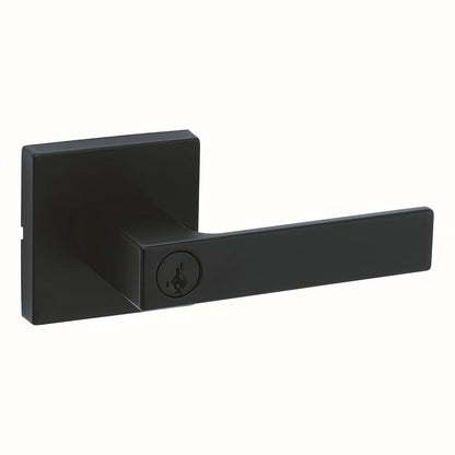 Kwikset 740SALSQT Singapore Keyed Entry Door Lever with Square Rose.