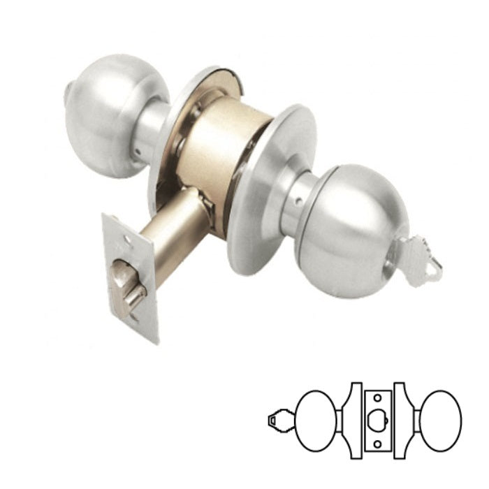 Cal-Royal 7505-32D-KA Orbit Storeroom Door Knob