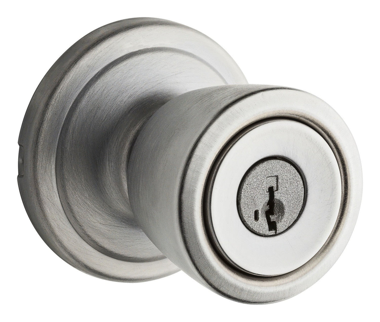 Kwikset 750A-S Abbey Storeroom Keyed Door Knob.