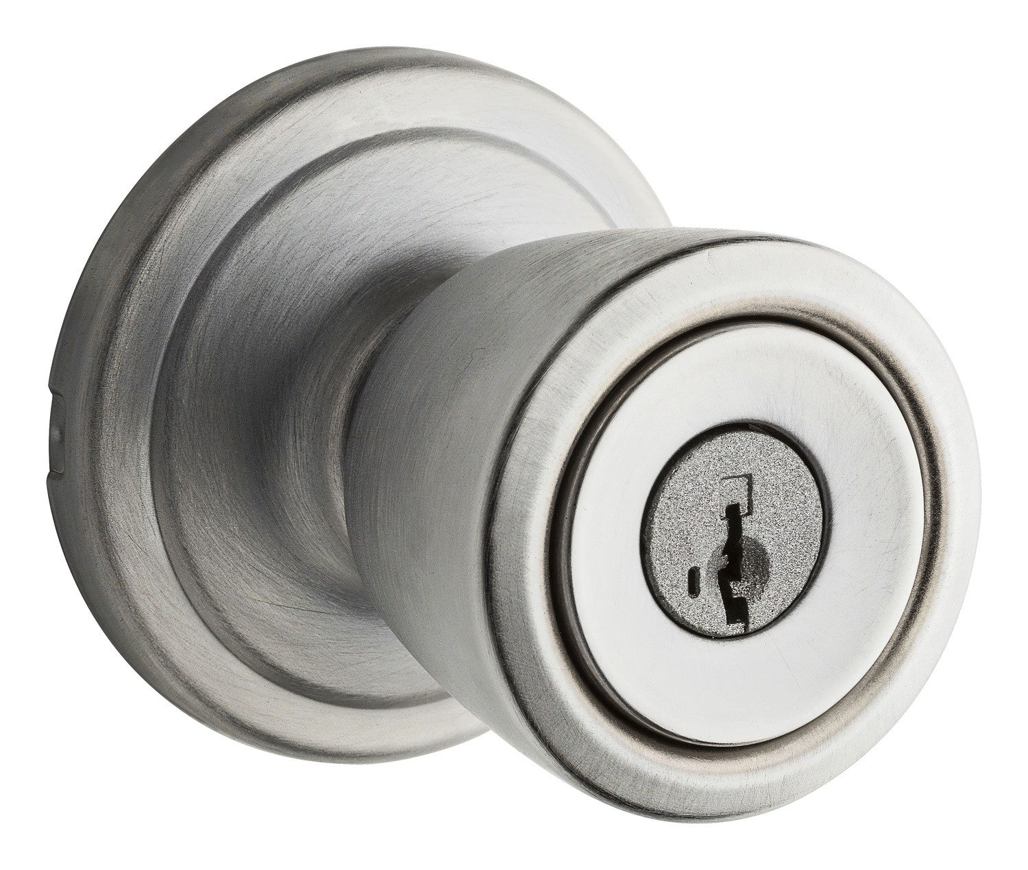 Kwikset 750A-S Abbey Storeroom Keyed Door Knob.