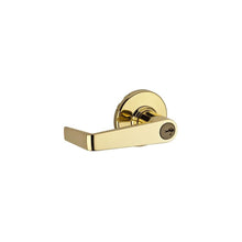 Kwikset 756KNL-3S Kingston Lever Light Commercial Keyed Entry Door Lock SmartKey with RCAL Latch and RCS Strike Bright Brass Finish.