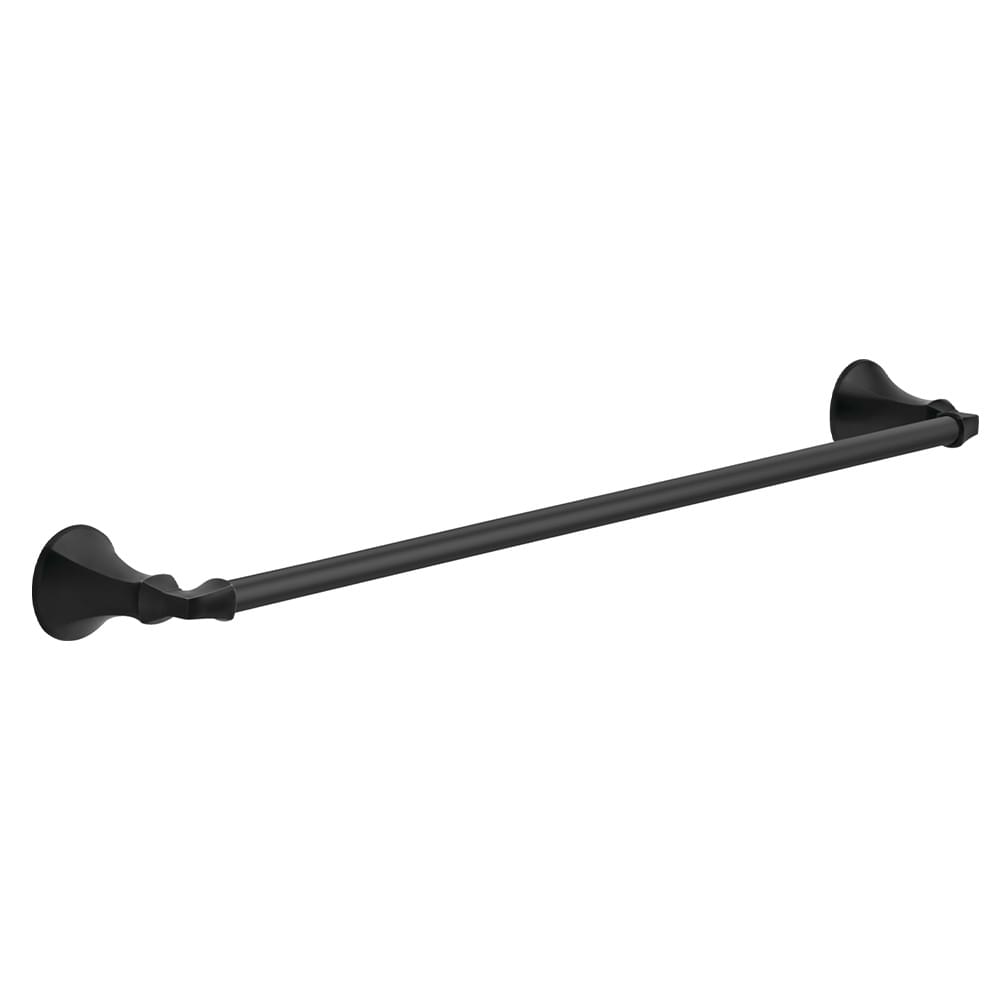 Delta 76424BL 24" Ashlyn Towel Bar Matte Black Finish.