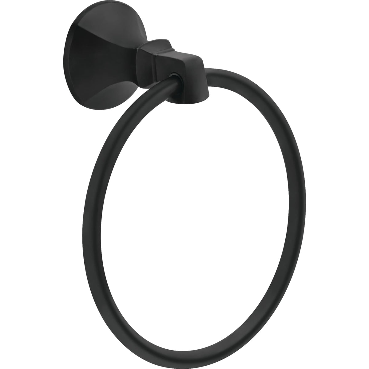 Delta 76446BL Ashlyn Towel Ring Matte Black Finish.