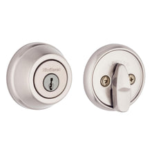 Kwikset 780-15.STRKP Single Cylinder Deadbolt with 6AL Latch and STRKP Strike Pack which includes Square Corner, Round Corner and 5303 Round Corner Full Lip Strikes Satin Nickel Finish.
