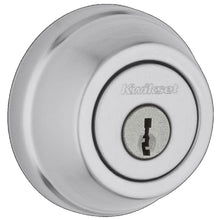 Kwikset 780-26D.STRKP Single Cylinder Deadbolt with 6AL Latch and STRKP Strike Pack which includes Square Corner, Round Corner and 5303 Round Corner Full Lip Strikes Satin Chrome Finish.