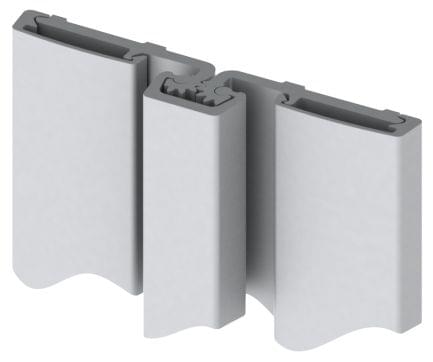 Hager 780057HD83CL 83" (6' 11") Full Surface Heavy Duty UL Bi-Fold Door Roton Hinge Clear Anodized Aluminum Finish.