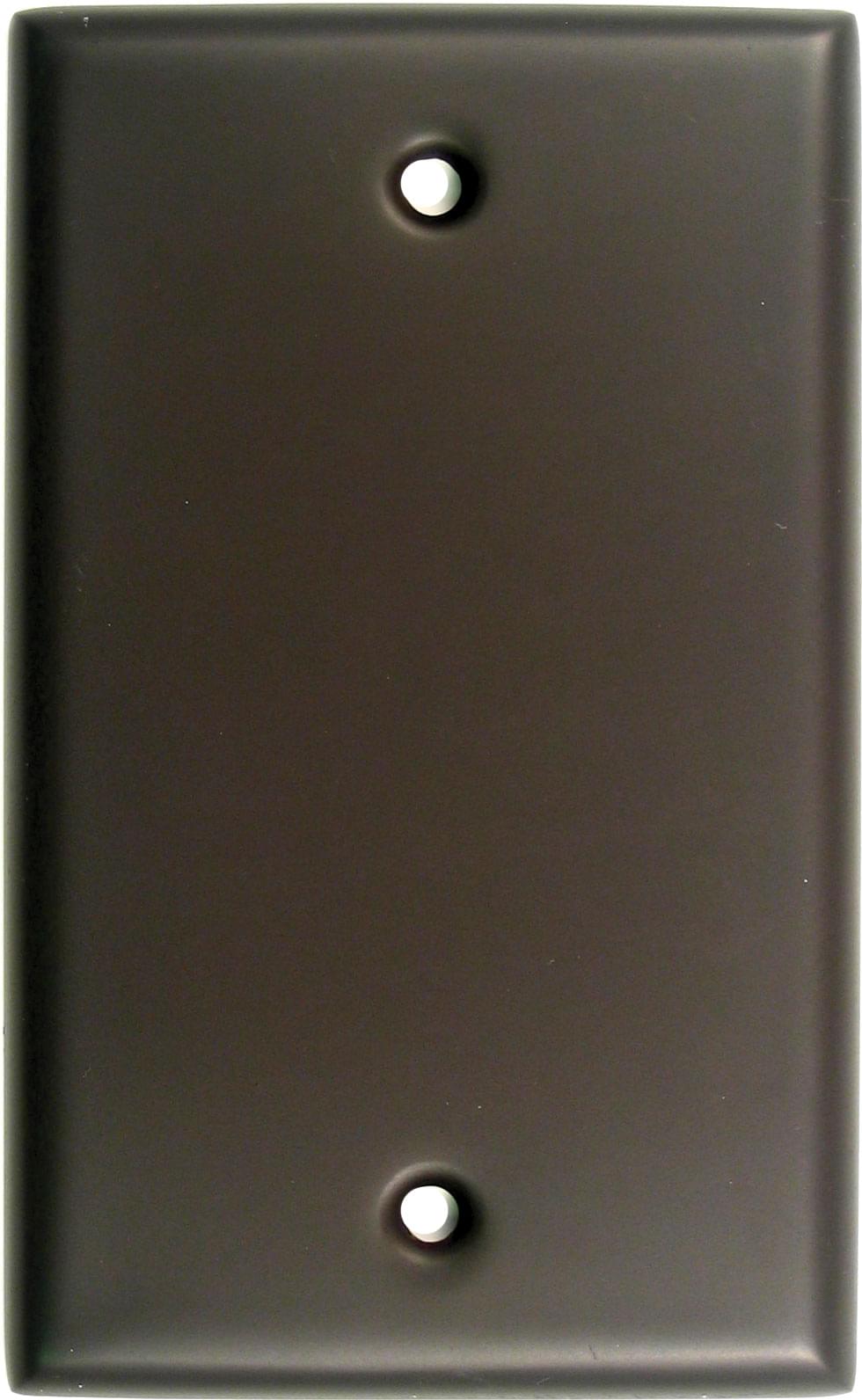 Rusticware 780ORB Single Blank Switch Plate Oil Rubbed Bronze Finish.