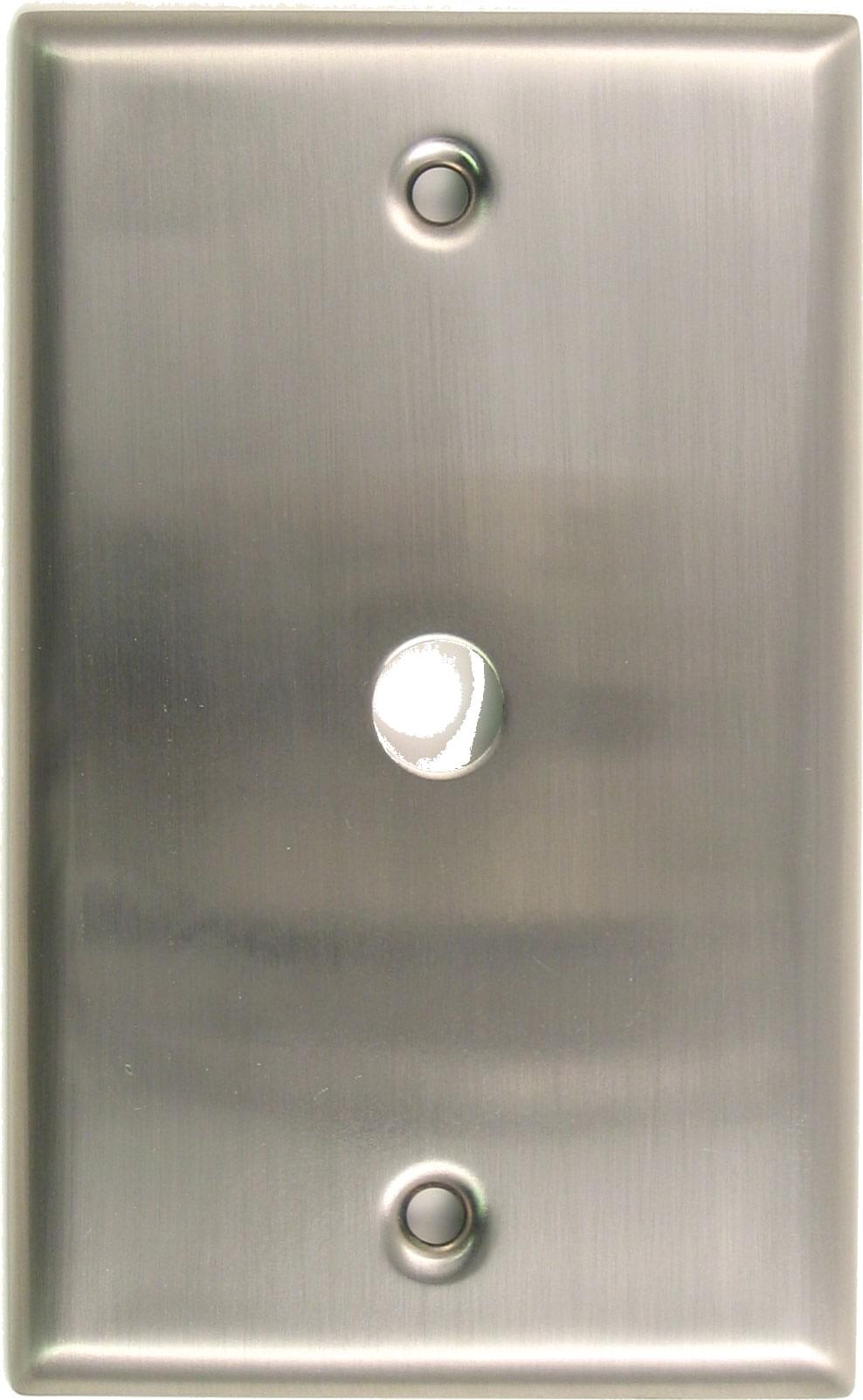 Rusticware 781SN Single Cable Switch Plate Satin Nickel Finish.