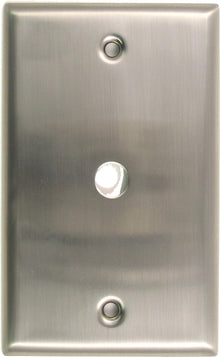 Rusticware 781SN Single Cable Switch Plate Satin Nickel Finish.