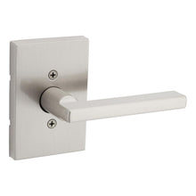 Kwikset 788HFLRCT-15 Halifax Lever with Rectangular Rose Half Dummy Door Lock Satin Nickel Finish.