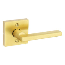Kwikset 788HFLSQT-4 Halifax Lever with Square Rose Half Dummy Door Lock Satin Brass Finish.