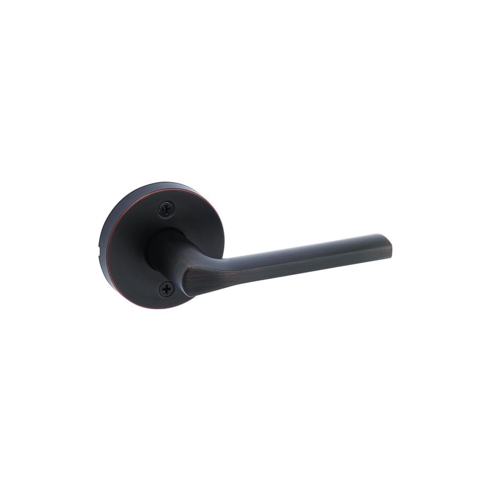 Kwikset 788LSLRDT-11P Lisbon Lever with Round Rose Half Dummy Venetian Bronze Finish.