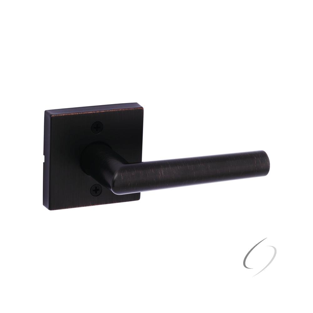 Kwikset 788MILSQT-11P Milan Lever with Square Rose Half Dummy Door Lock Venetian Bronze Finish.