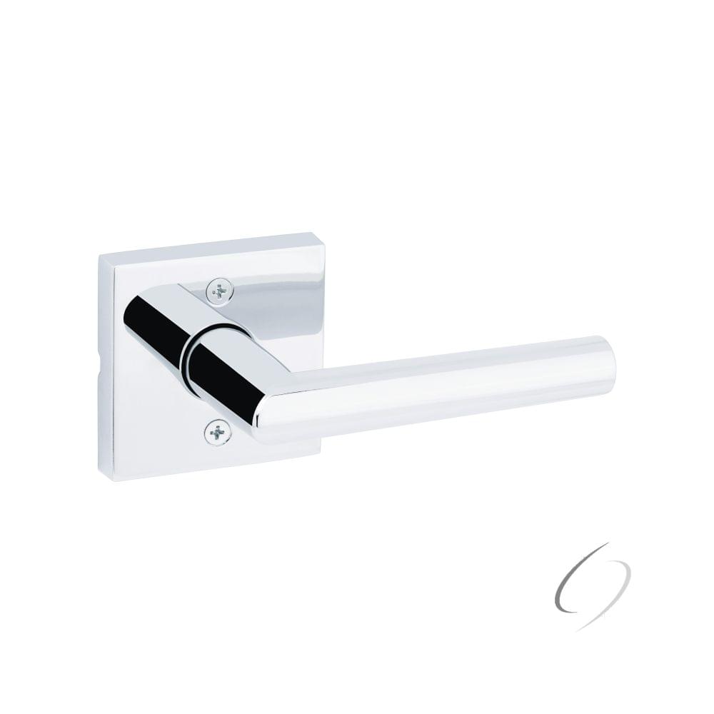 Kwikset 788MILSQT-26 Milan Lever with Square Rose Half Dummy Door Lock Bright Chrome Finish.