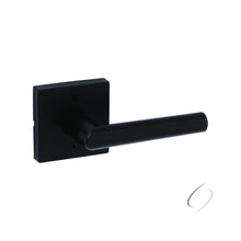 Kwikset 788MILSQT-514 Milan Lever with Square Rose Half Dummy Door Lock Matte Black Finish.