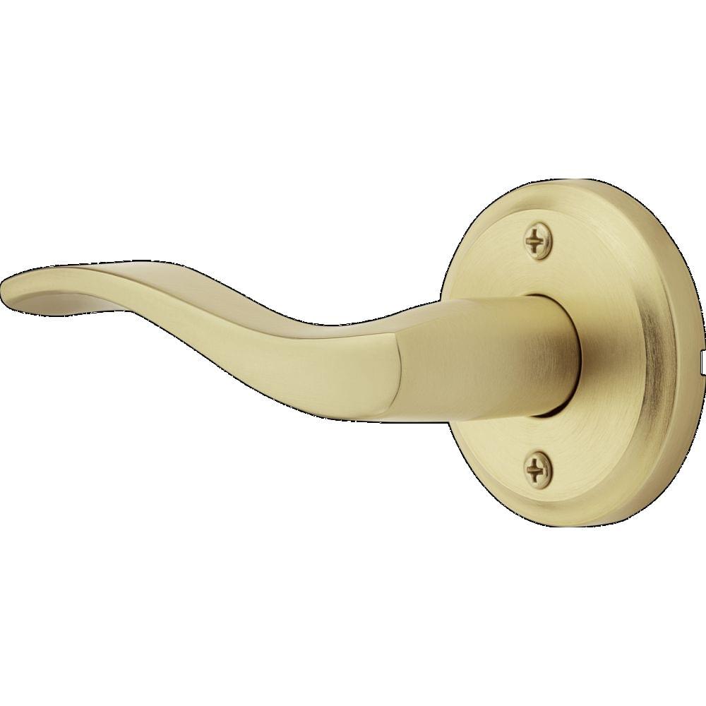 Kwikset 788SELLH-4 Left Hand Sedona Lever Half Dummy Satin Brass Finish.