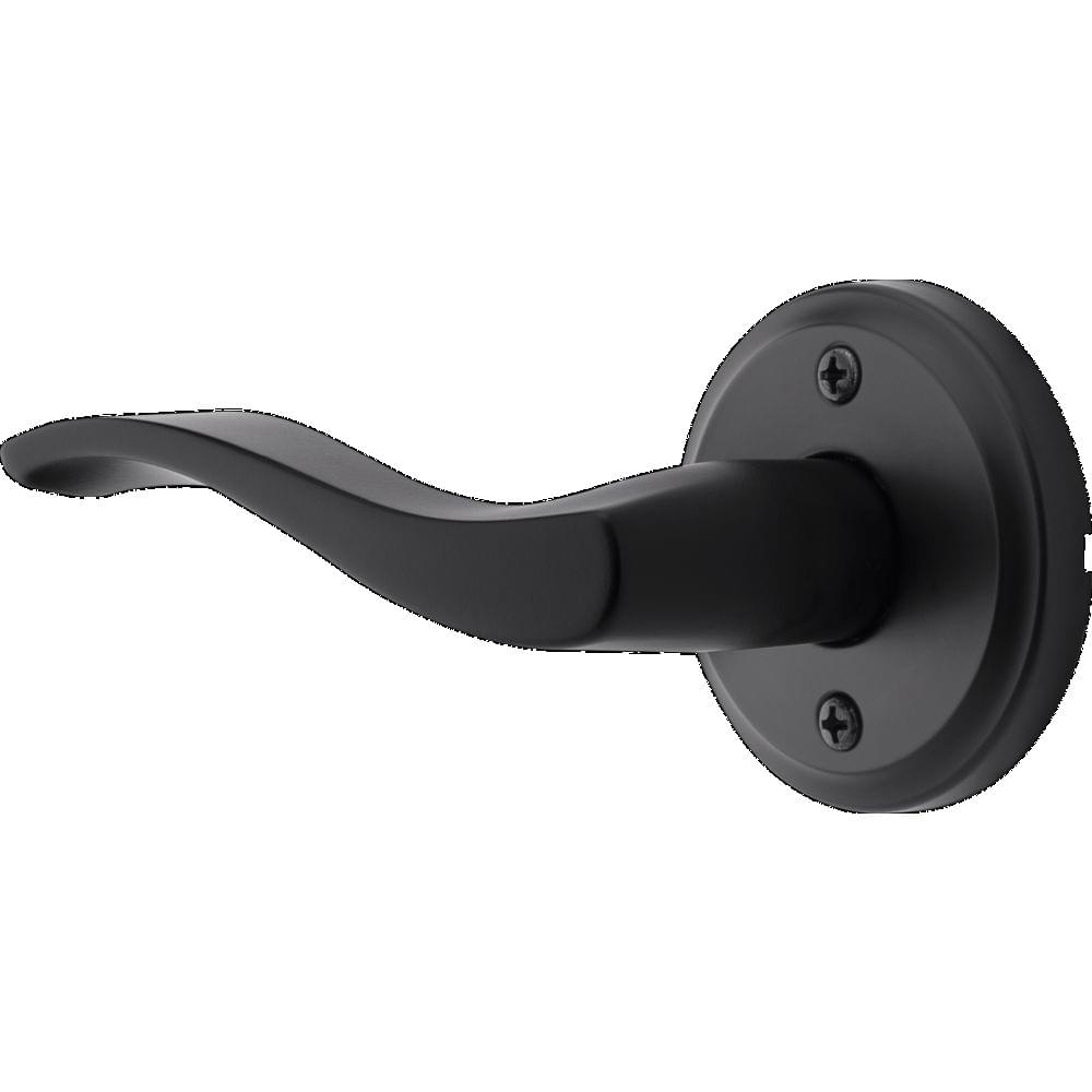 Kwikset 788SELLH-514 Left Hand Sedona Lever Half Dummy Matte Black Finish.