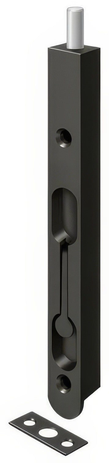 Deltana 7FBZ 7" Zinc Roind Edge Flush Bolt.
