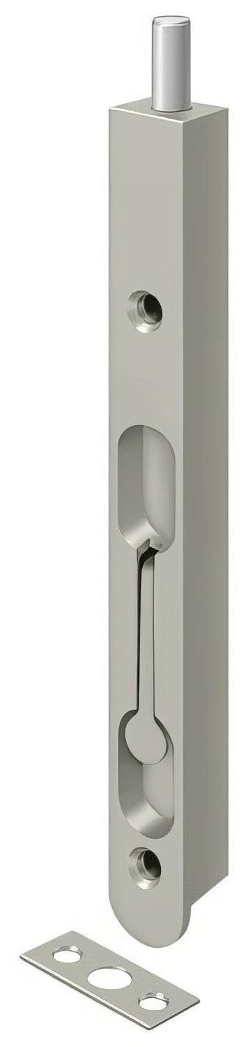 Deltana 7FBZ 7" Zinc Roind Edge Flush Bolt