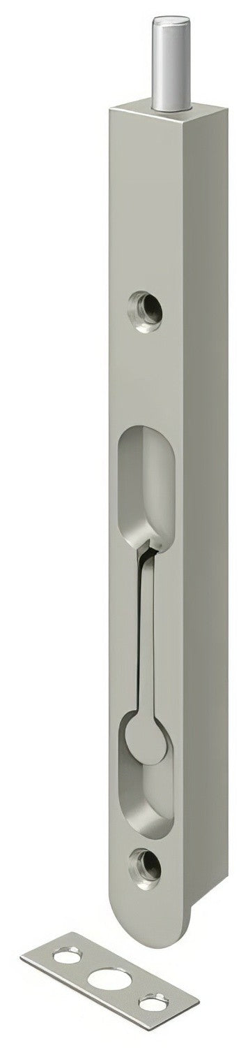 Deltana 7FBZ 7" Zinc Roind Edge Flush Bolt.