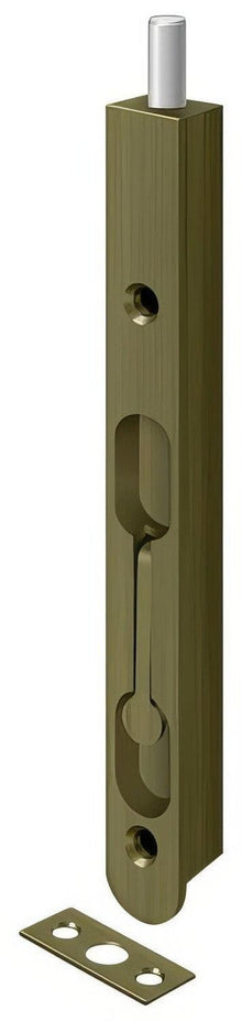 Deltana 7FBZ 7" Zinc Roind Edge Flush Bolt