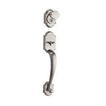 Kwikset 800AUHLIP-15S.STRKP Austin Single Cylinder Exterior Handleset SmartKey with 6AL Latch and STRKP Strike Pack which includes Square Corner, Round Corner and 5303 Round Corner Full Lip Strikes Satin Nickel Finish.
