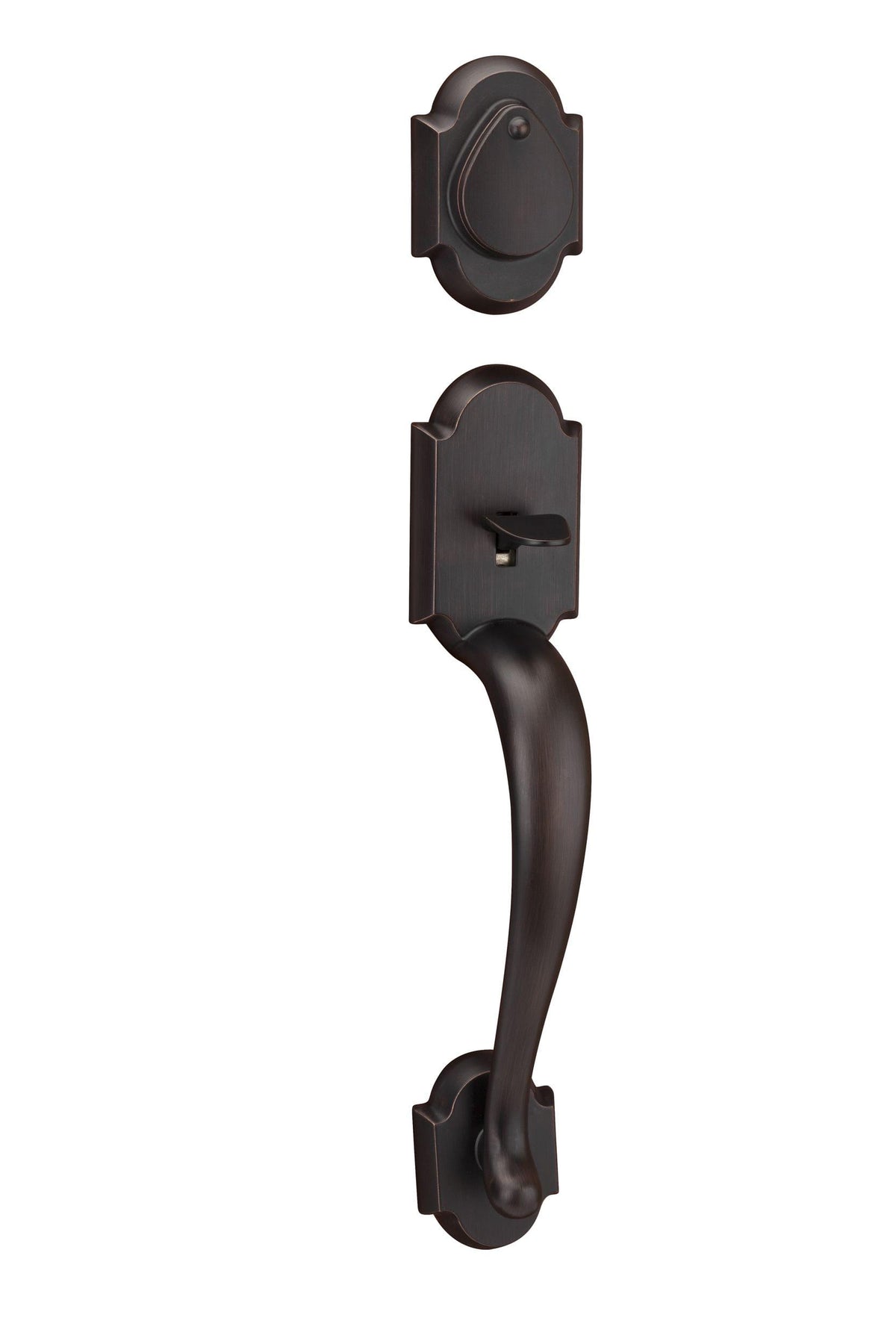 Kwikset 802AUHLIP-11P Austin Lever Dummy Exterior Handleset Venetian Bronze Finish.