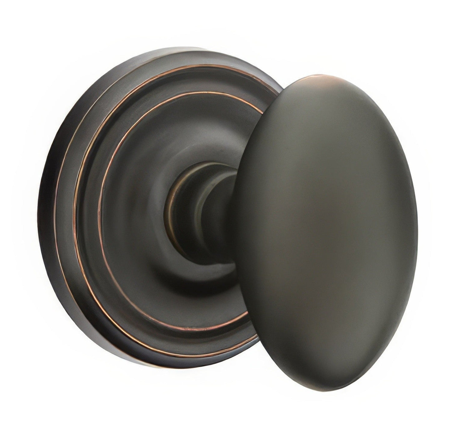 Emtek 8050EUS Egg Knob Dummy Pair With Regular Rose