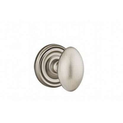 Emtek 8050EUS Egg Knob Dummy Pair With Regular Rose