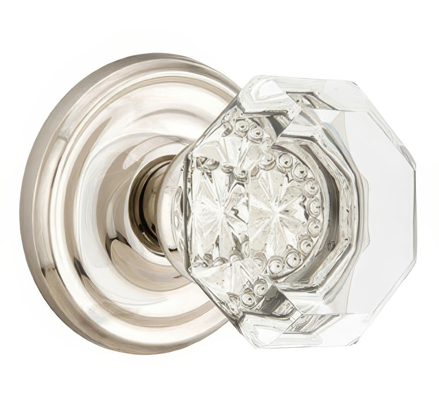 Emtek 8050OTUS Old Town Crystal Knob Dummy Pair With Regular Rose